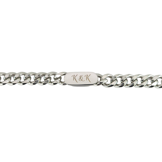 Engraved Cuban Bracelet