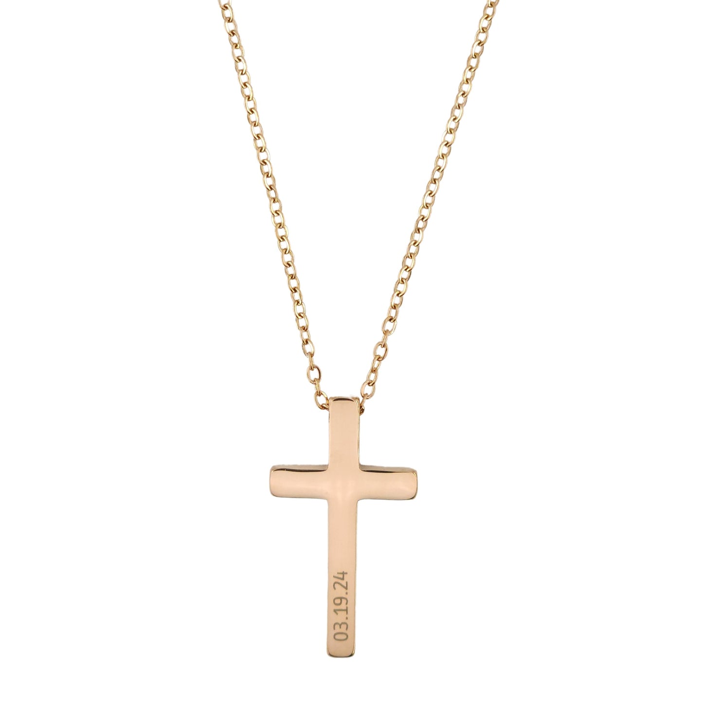 Engraved Cross Pendant