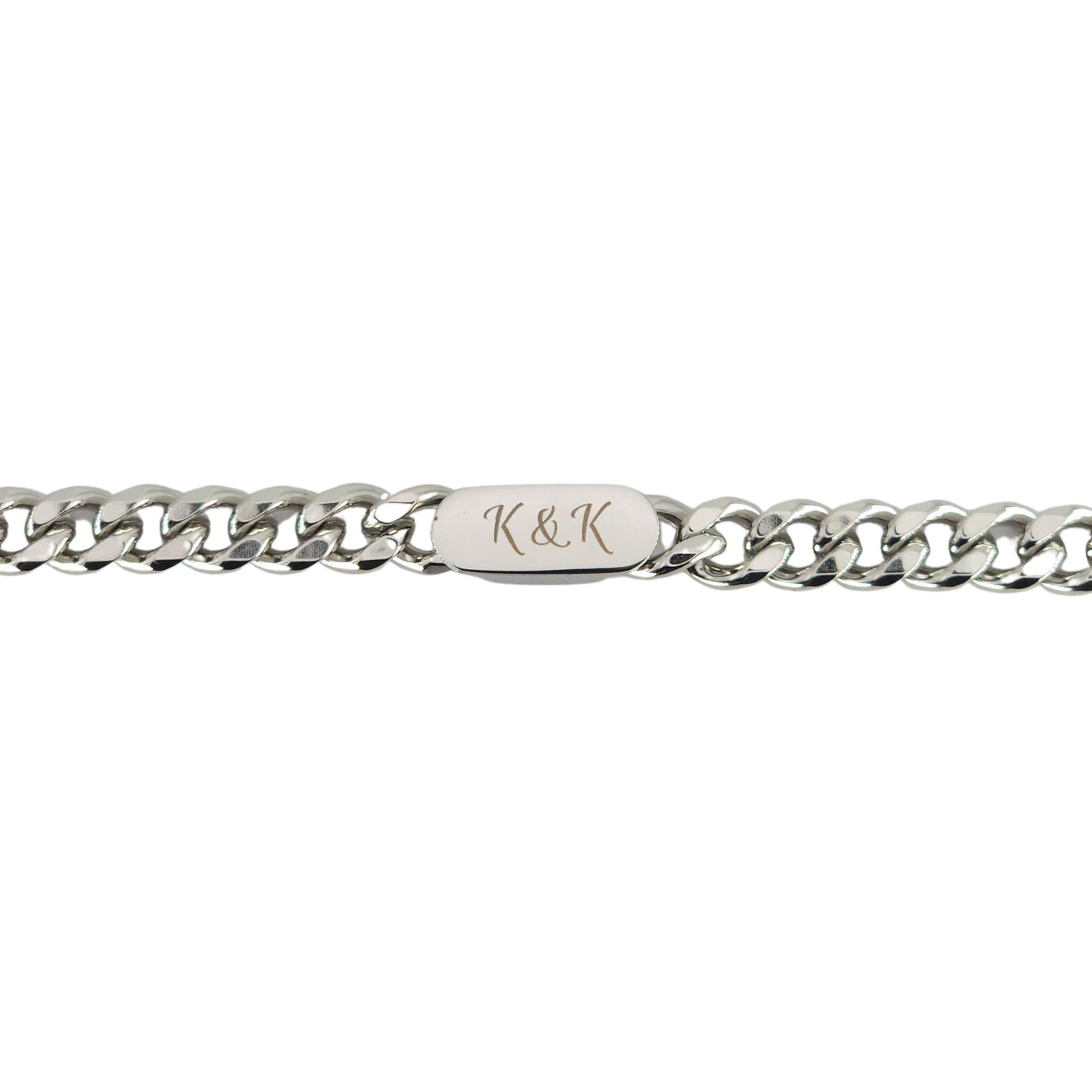 Engraved Cuban Bracelet